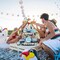 21 Pcs Summer Beach Tiered Tray Decor Set Farmhouse Tray Decor Items Sea Turtle Shell Conch Wood Sign Rustic Beach Table Decoration for Home Kitchen Hawaii Party Holiday Outdoor Shelf